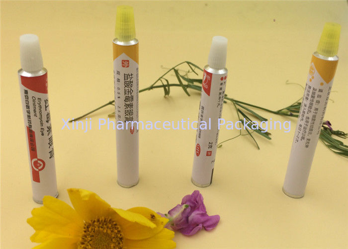 Recyclable Aluminum Eye Ointment Tube Epoxy Phenolic Resin Internal Lacquer