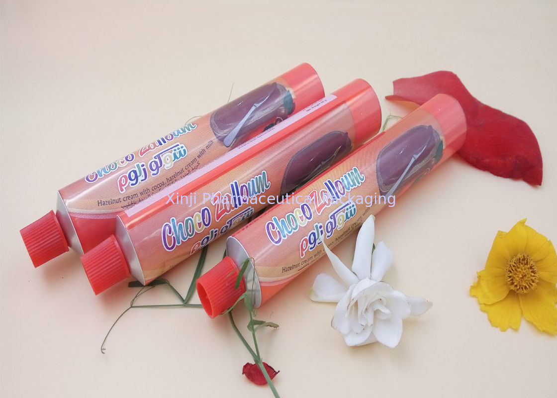 ISO CFDA Collapsible Aluminum Tube , 3 - 200g Capacity Squeeze Tube Packaging
