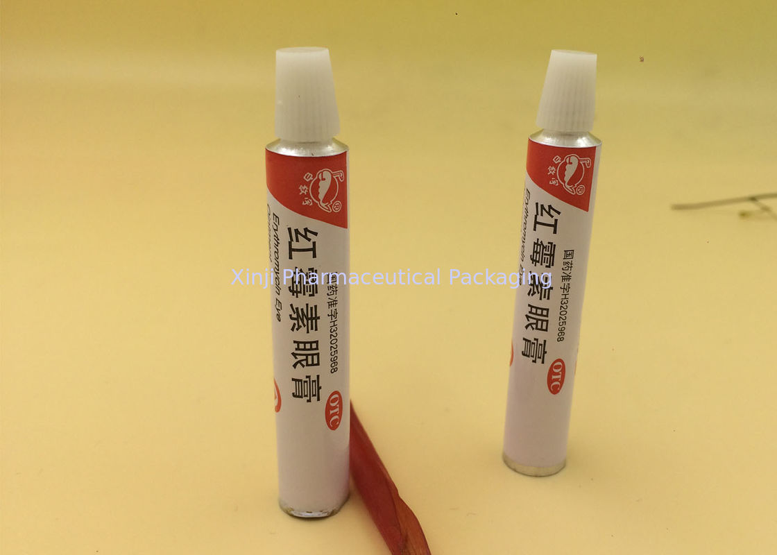 Collapsible Eye Ointment Tube 75 Mm / Customized Length 13.5mm Diameter