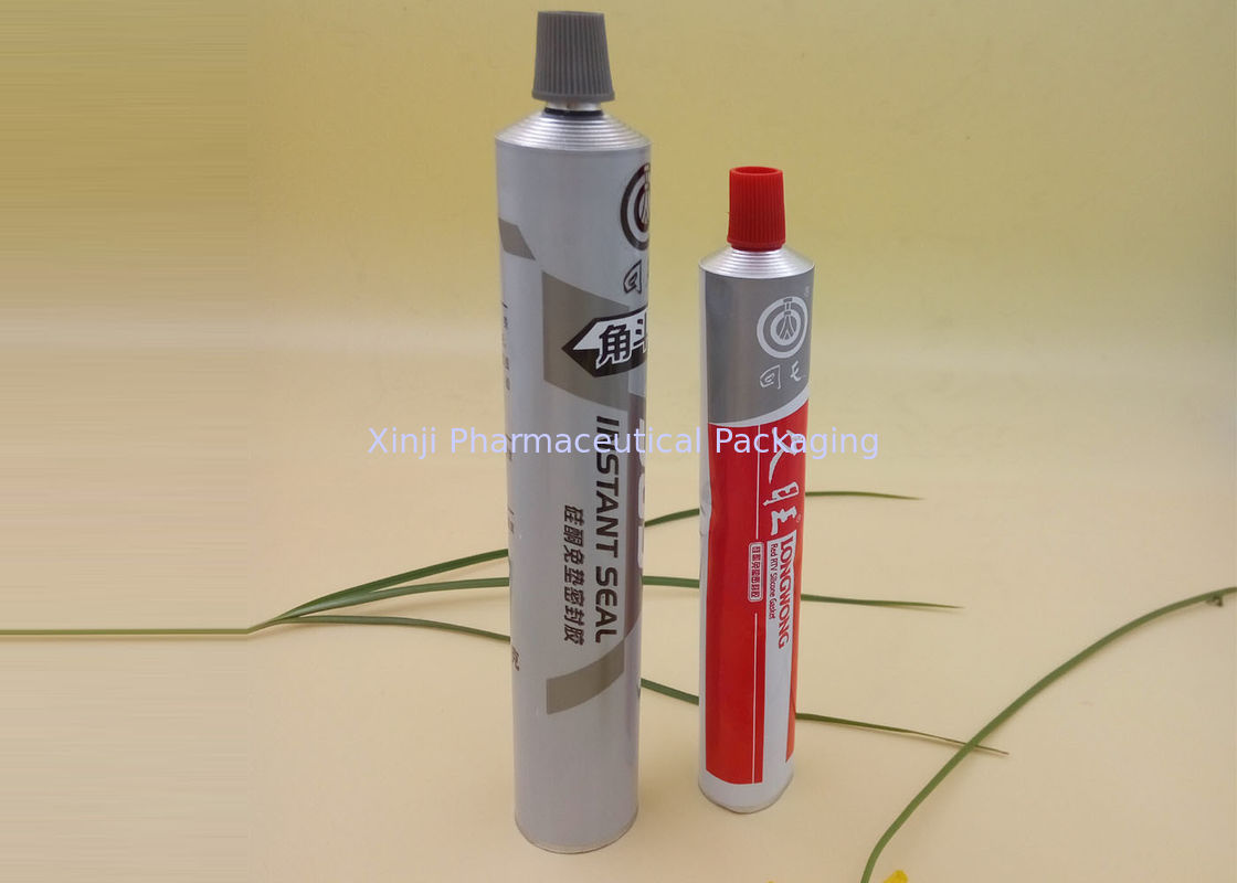 Collapsible Adhesive Tube 99.7% Purity Recycable Aluminum Material