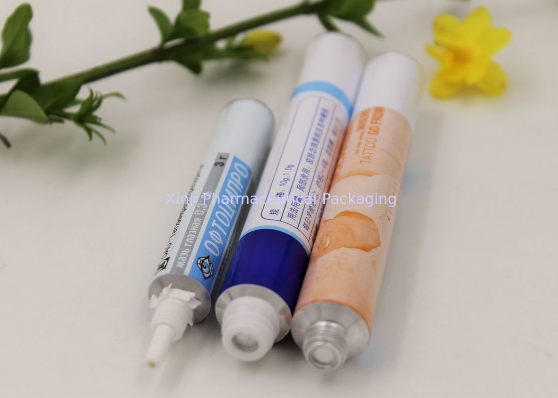 Metal Flexible Aluminum Packaging Tubes For Toothpaste 6 Colors Optional