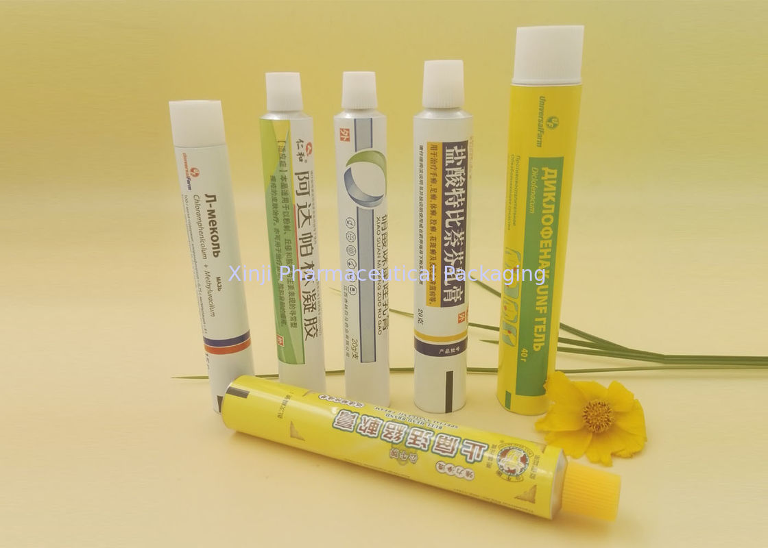 Pharmaceutical Cream Tube Packaging , Dia 13.5  - 40mm M9 Thread Tube Packing