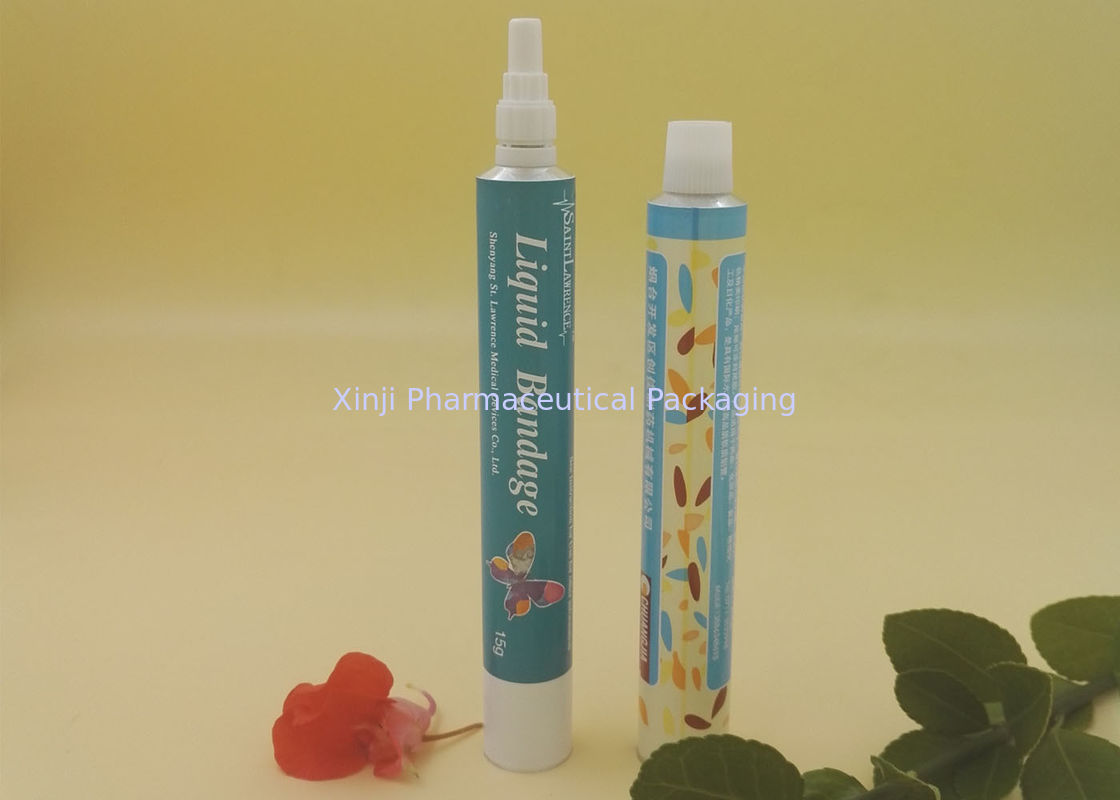 Colorful Metal Thread Aluminum Packaging Tubes For Pigment / Painting / Cosmetic