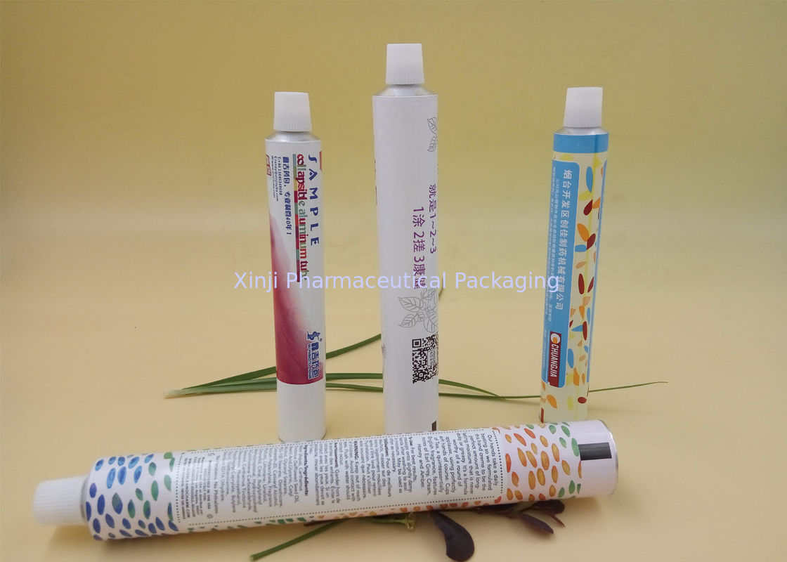 Colorful Printed Tube Packaging For Pharmaceutical Cream 120 Mm Length