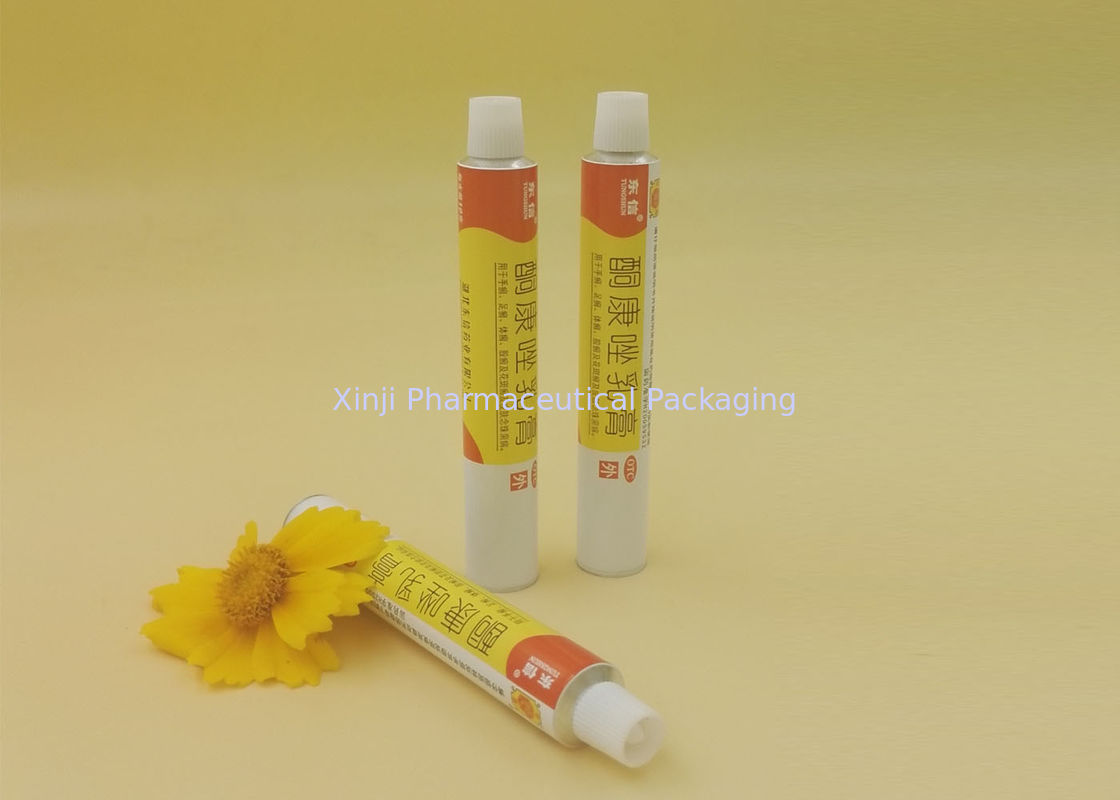 ISO CFDA Aluminum Collapsible Tubes , Aluminum Tube Packaging Of Ointments