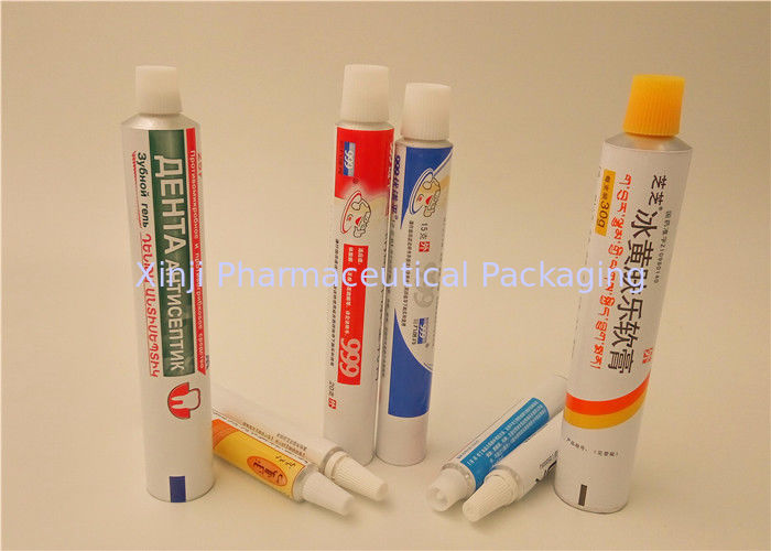  Cream Ointment Gel Aluminum Squeeze Tubes With Full Printing , Aluminum Pharma Tube