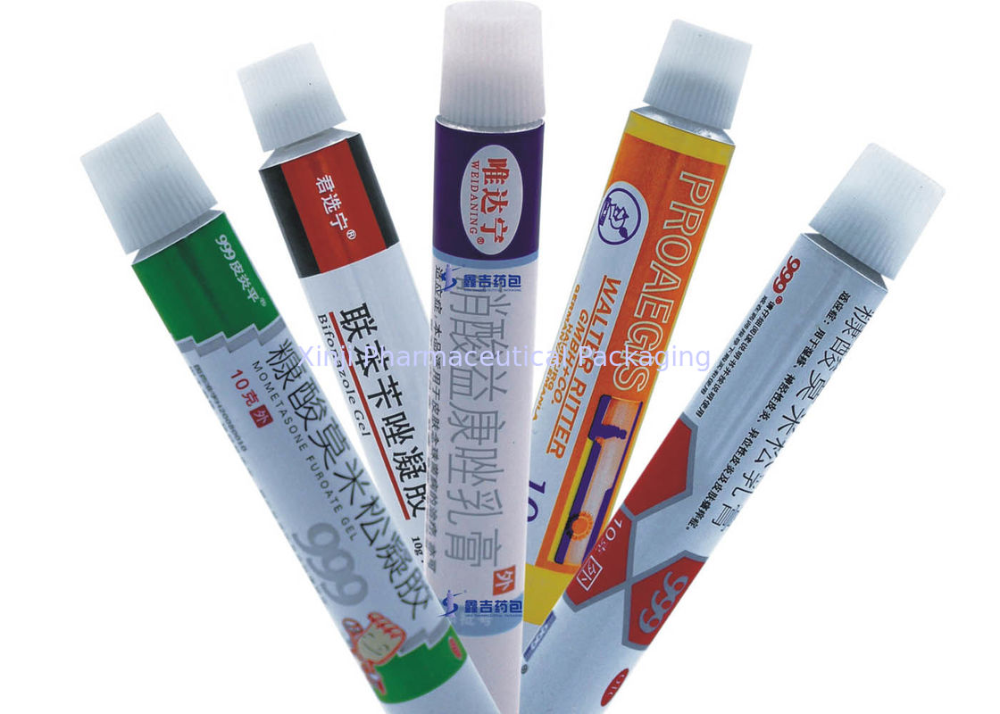 99.7% Pure Aluminum Pharma Tube Collapsible Type Custom Beautiful Printing