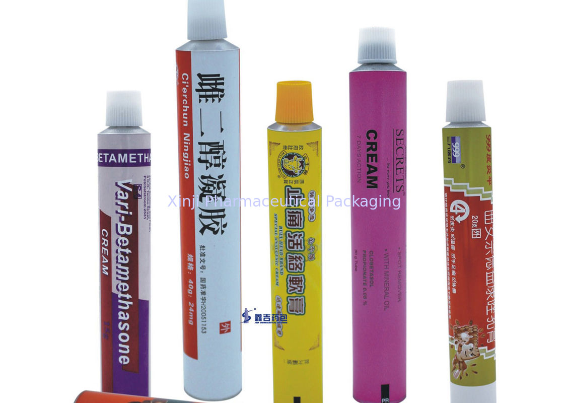 Cream Container Aluminum Packaging Tubes Epoxy Phenolic Resin Base Coat