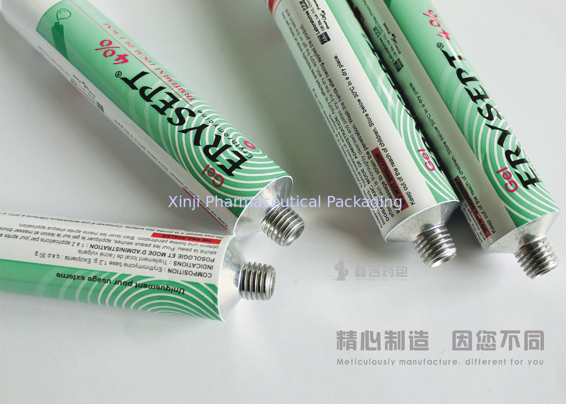 Customized Printed Empty Cream Tubes , 13.5 Mm - 40 Mm Dia Aluminum Ointment Tubes
