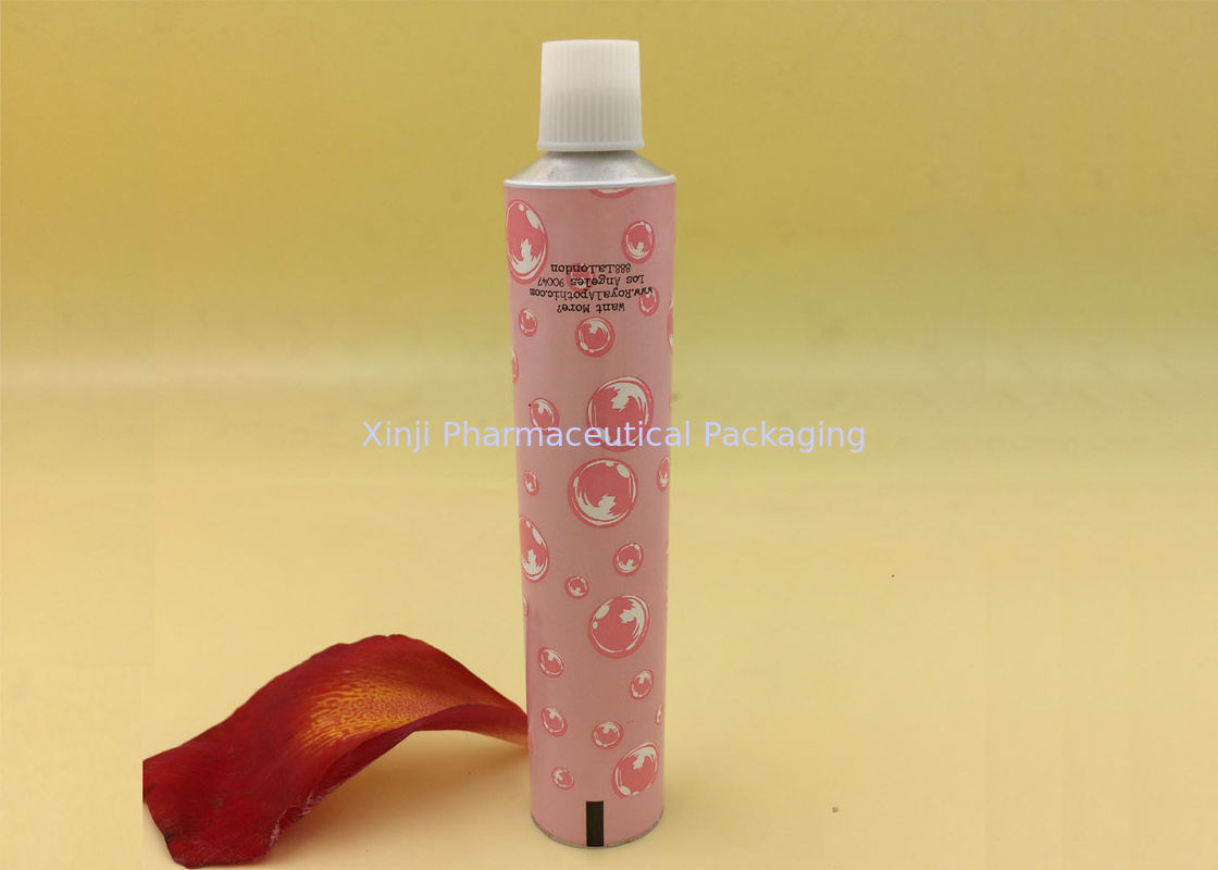 Empty Aluminum Cosmetic Tubes Collapsible Type Enamel External Base Coat