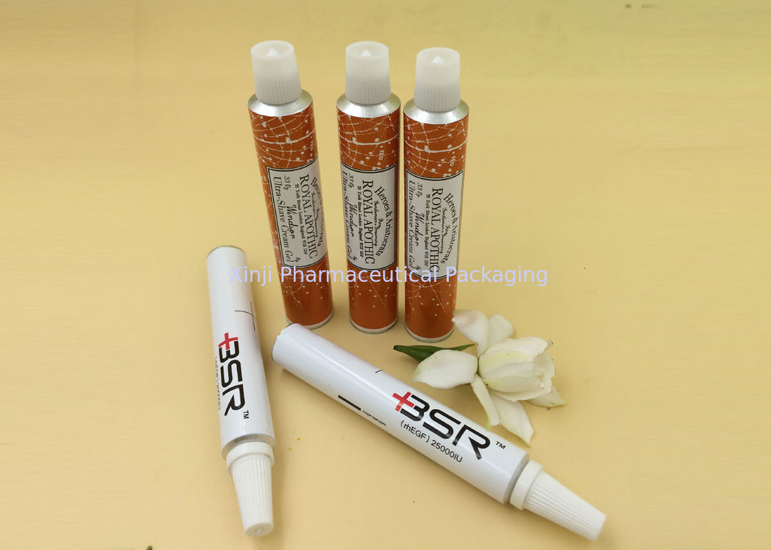 Colorful Printing Aluminum Cosmetic Tubes For Cream Packaging 1.35 - 4 Cm Dia