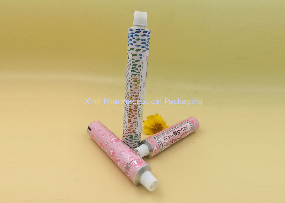 Hand Cream Aluminum Squeeze Tubes , Various Color Squeezable Empty Makeup Tubes