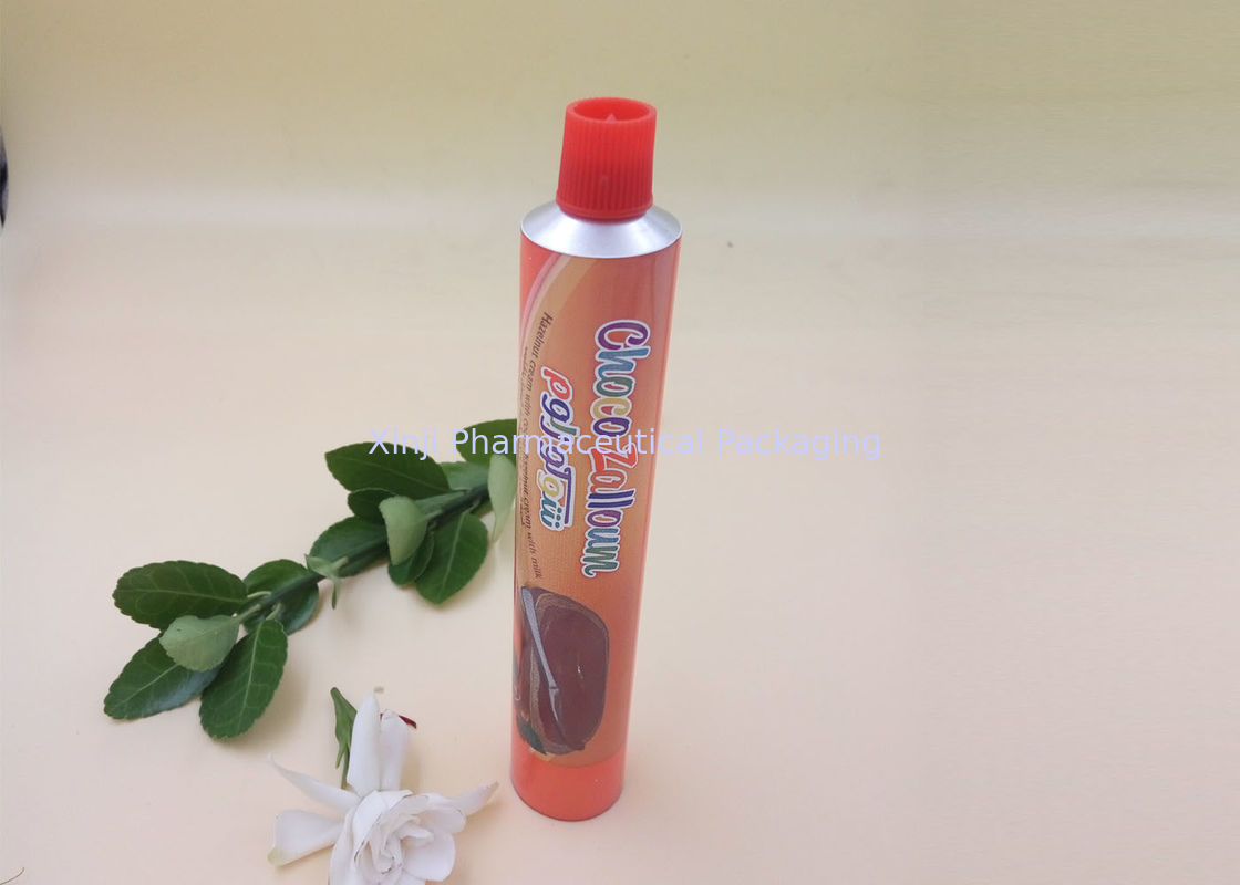 HPPE Cap Aluminum Collapsible Tubes , Dia 13.5 Mm - 40 Mm Squeeze Cheese Tube