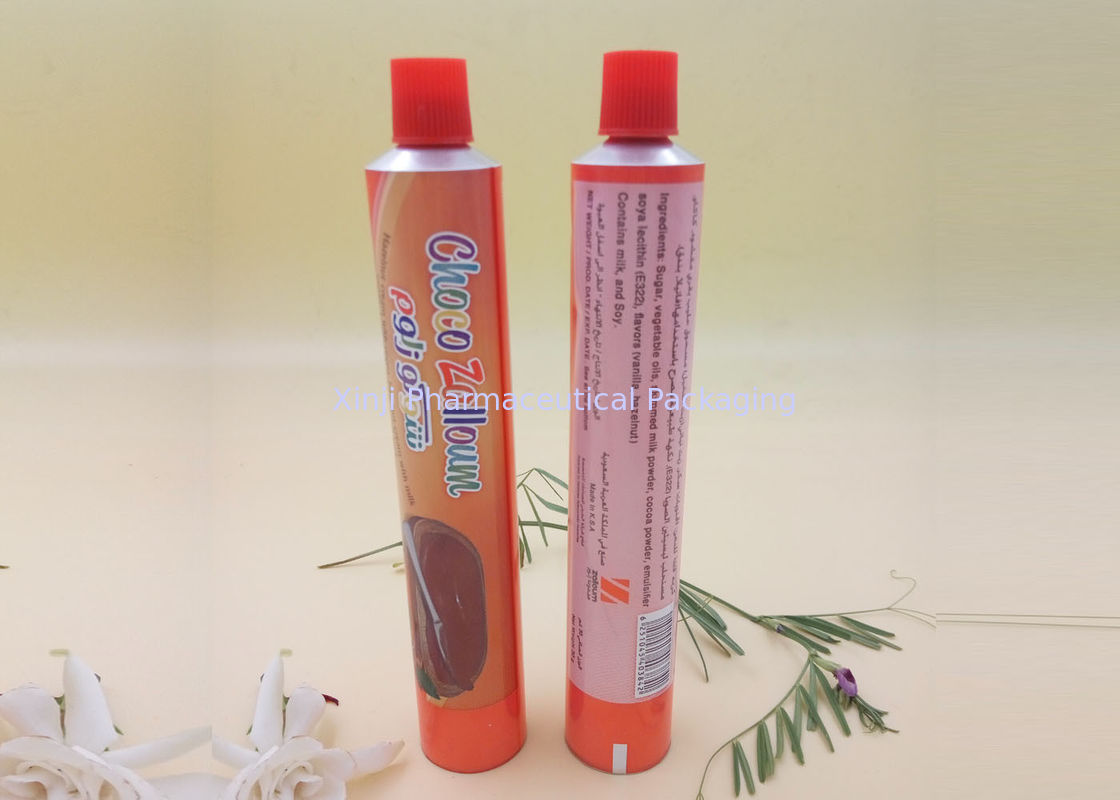Customized Artwork Empty Squeeze Tubes , 3 - 200ml Peanut Butter Squeeze Tube