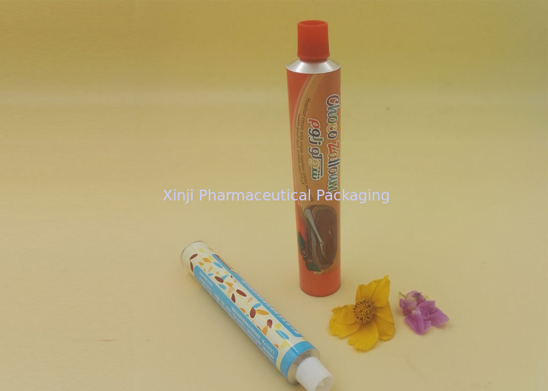 Recyclable Aluminum Collapsible Aluminium Tubes , Mental Squeeze Tube Packaging