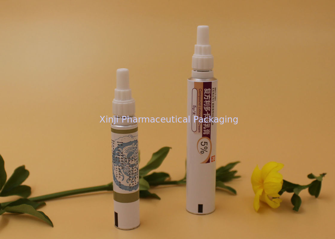 Colorul Printing Aluminium Eye Ointment Tube Packaging 75mm Length