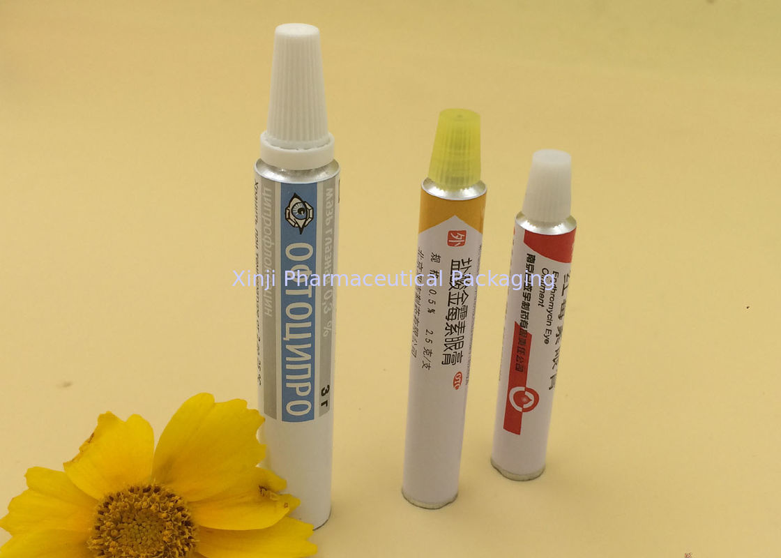 Customized Printing Metal Squeeze Tubes , CDFA ISO Aluminum Collapsible Tubes