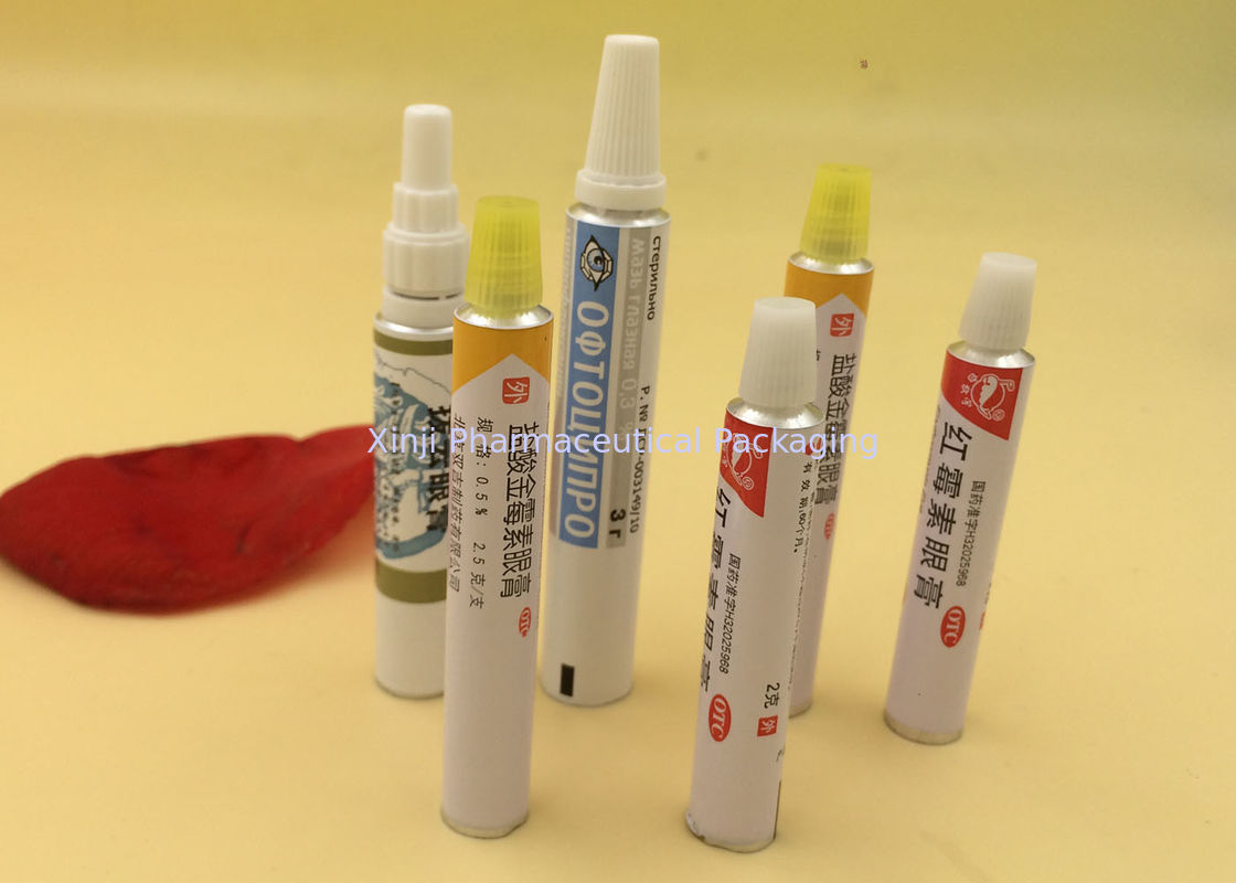 5ml Metal Squeeze Eye Ointment Tube 99.7% Purity Aluminum Material