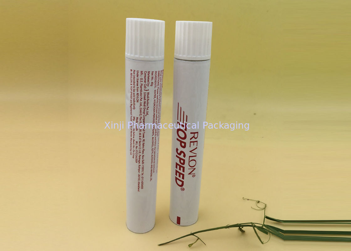 25mm Diameter Dyed Hair Color Tube Recyclable Pure Alunimiun Material