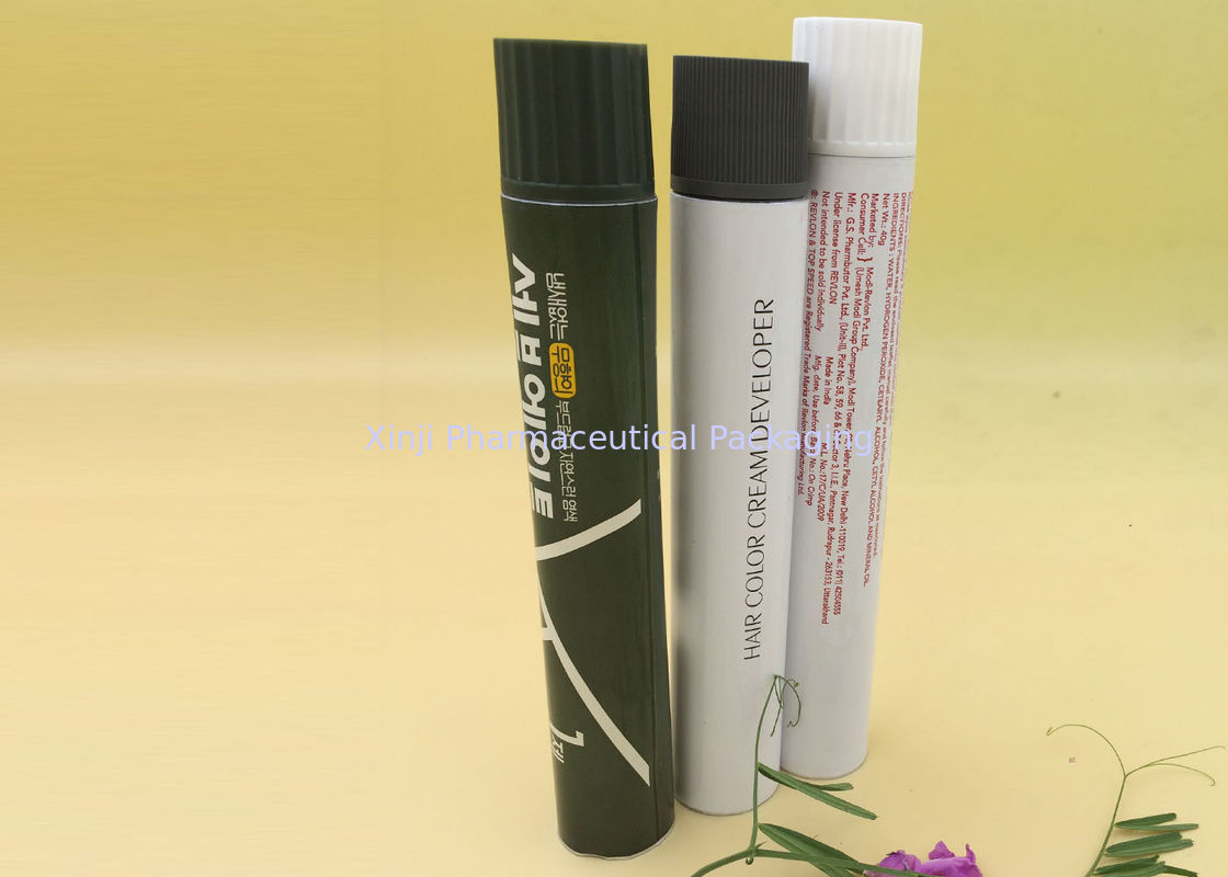 30g Aluminum Tubes Packaging , Mental Tube Cosmetic Packaging M11 Thread