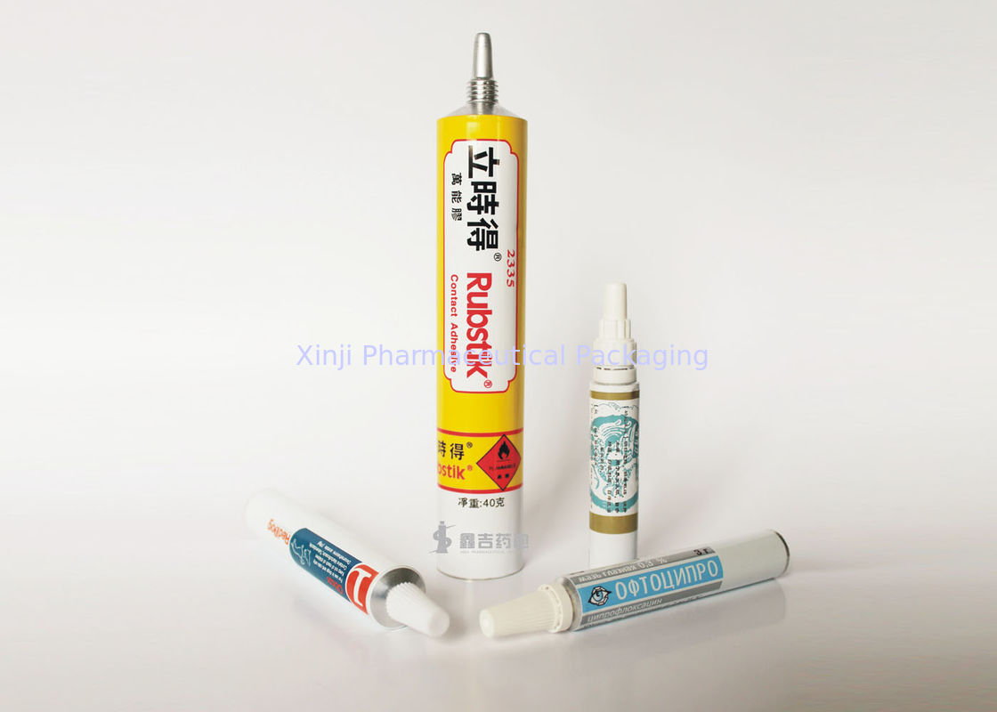 ISO Soft Aluminum Packaging Tubes With Screw Cap 13.5 Mm - 40 Mm Diameter