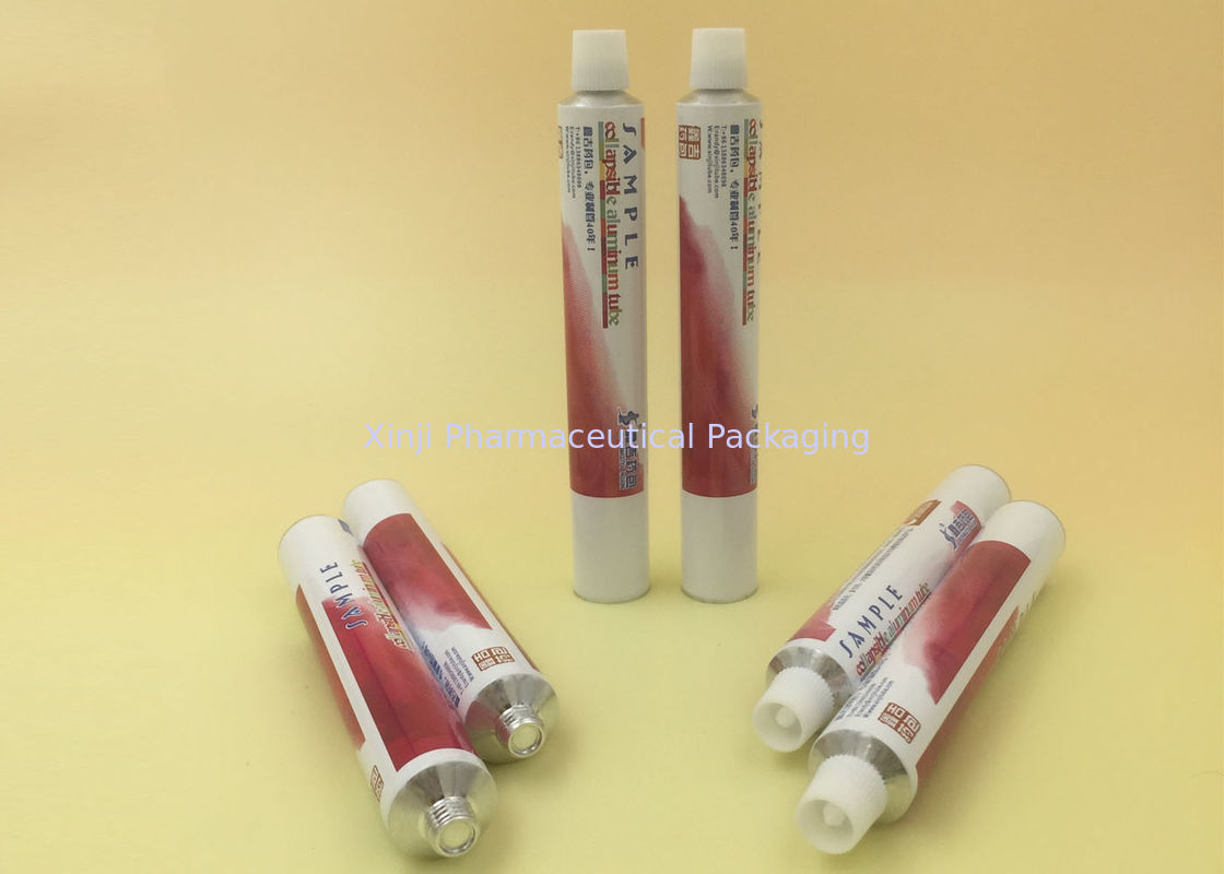 Coating Aluminum Hand Cream Packaging Tubes ,  Adhesive Collapsible Tube