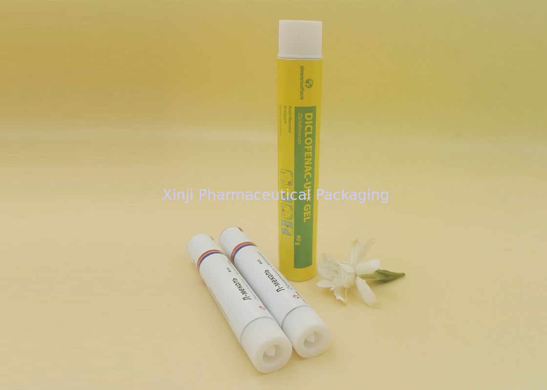 Professional Silver Empty Toothpaste Tubes Food / Medicine / Industry Grade