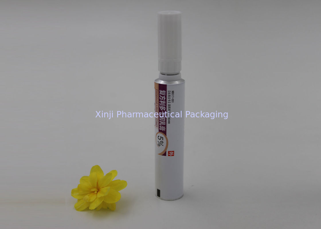 Metal Squeeze Medicine Tube For Ointment / Cream 13.5 Mm - 40 Mm Diameter