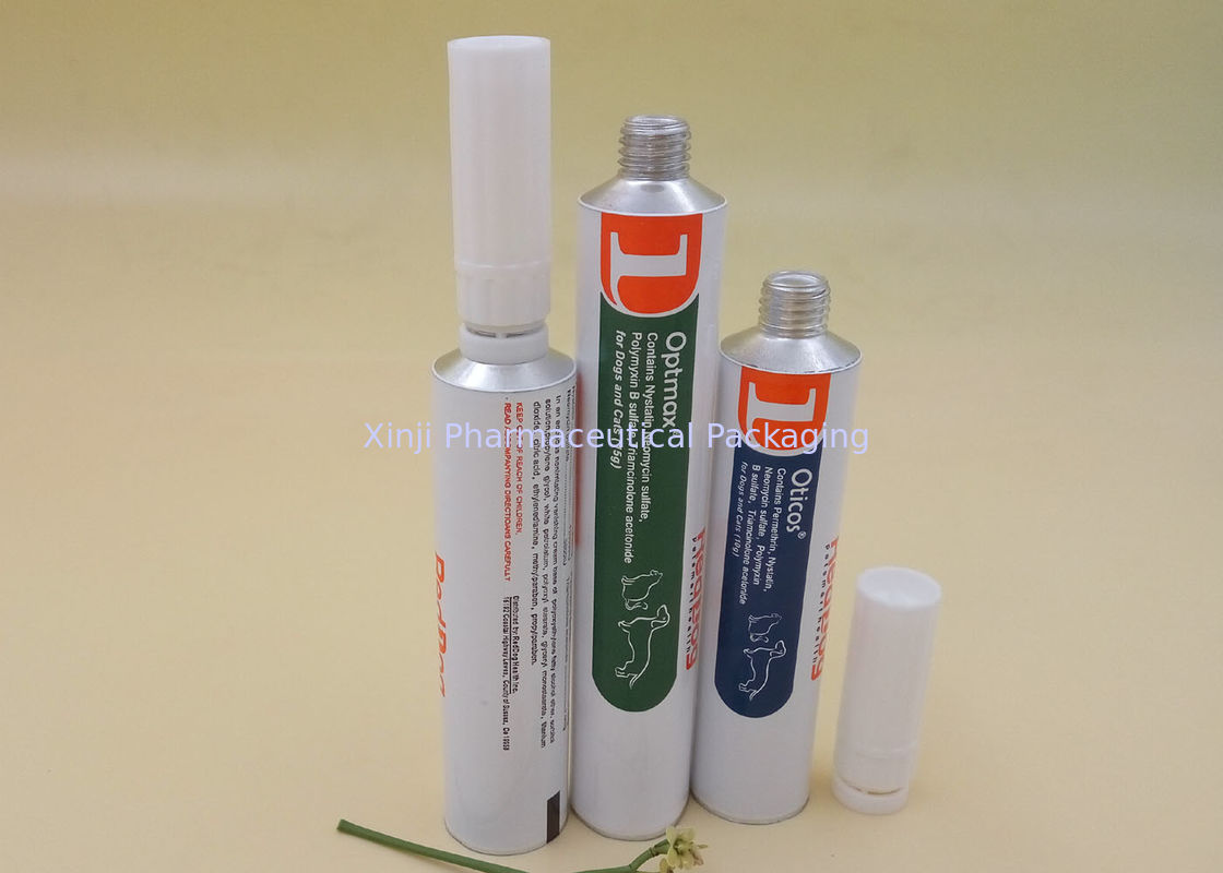 Soft Aluminum Flexible Packaging Hair Remover Cream Tube , Hairball Remover Tube With Long Cap
