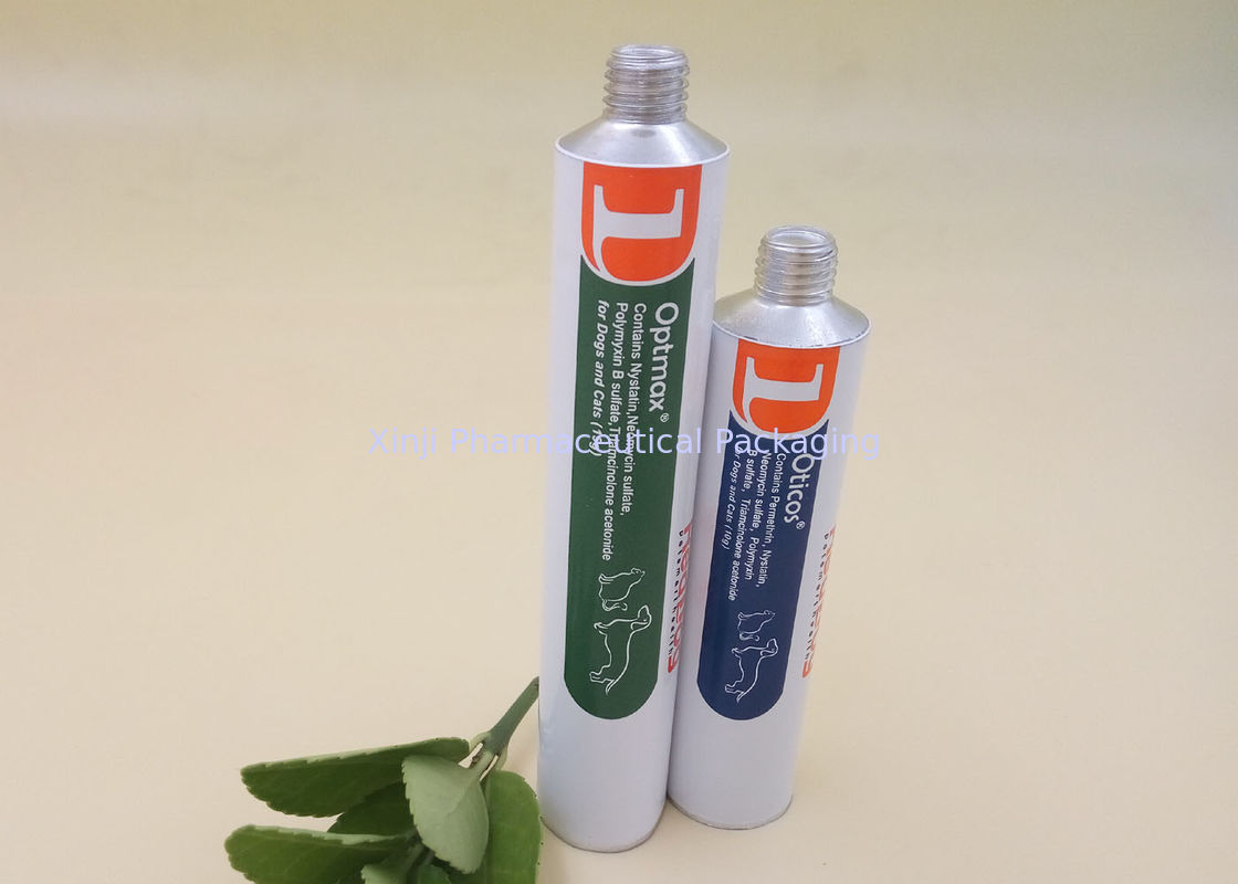 Round Aluminum Packaging Hairball Remover Tube For 200ml Dogs Hair Removing Cream Packaging
