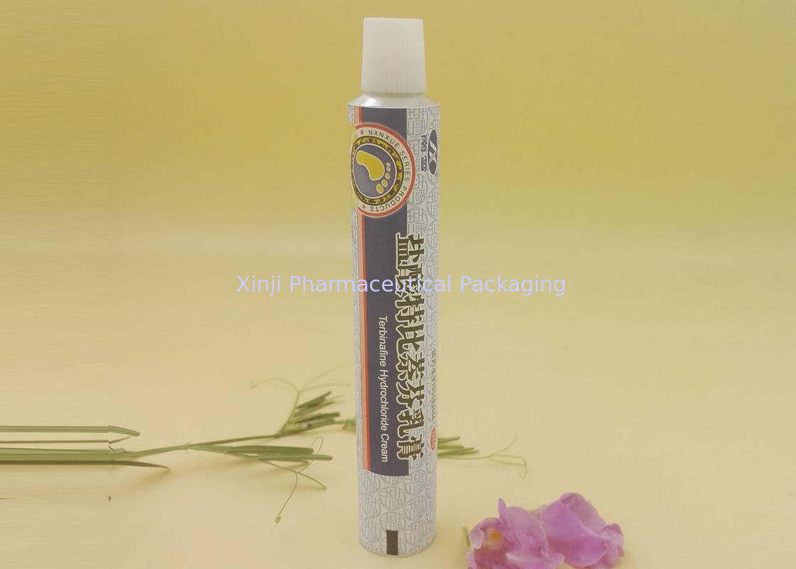 Printed 50g Pharma Squeeze Tube Containers Metal Material PPG End Latex