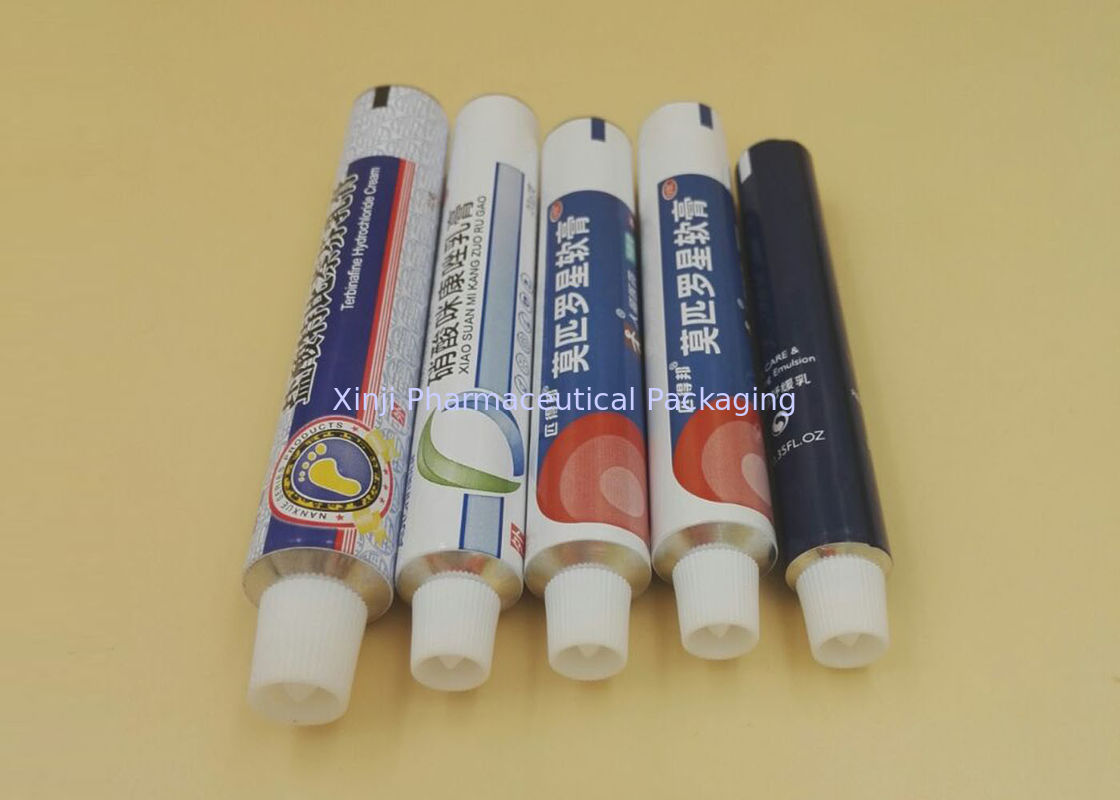 CFDA Certificate Aluminum Ointment Tubes , Pharmaceutical Empty Squeeze Tubes