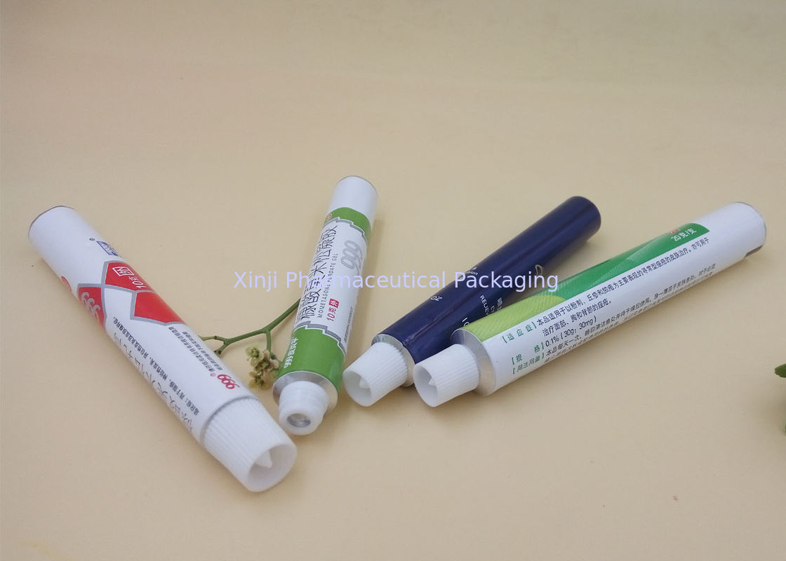 M9 Membrane Empty Ointment Tubes , Recyclable Aluminum Collapsible Tubes