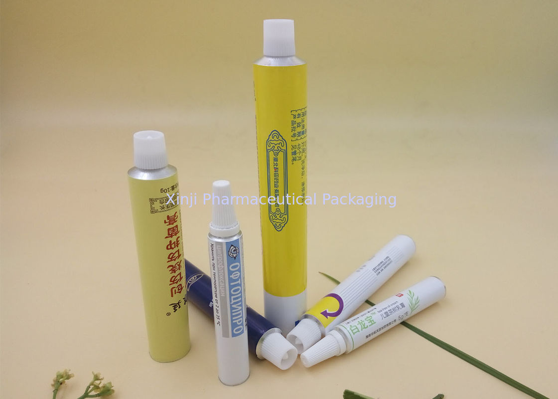 Squeezable Printed Tube Packaging 100% Recyclable 99.7% Purity Aluminum