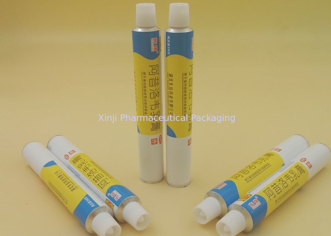 Medicine Aluminium Collapsible Tubes For Cream / Ointment / Gel Packaging