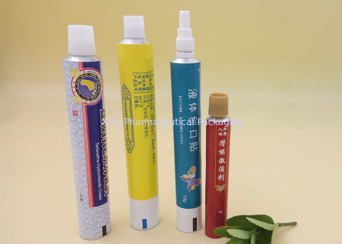 Skin Products Cream Squeeze Tube Packaging Custom Logo / Printing