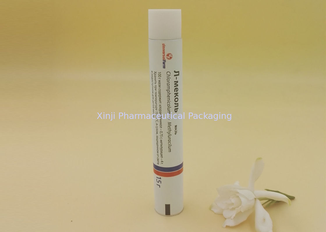 3 - 200ml Ointment Packaging Tube , Soft 99.7% Purity Aluminum Squeeze Tubes