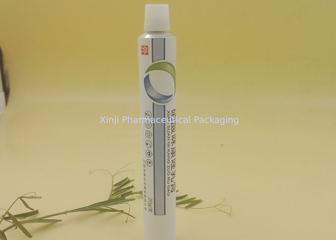 Customized 30g Aluminum Tube Cosmetic Packaging , Soft Ointment Tubes Packaging