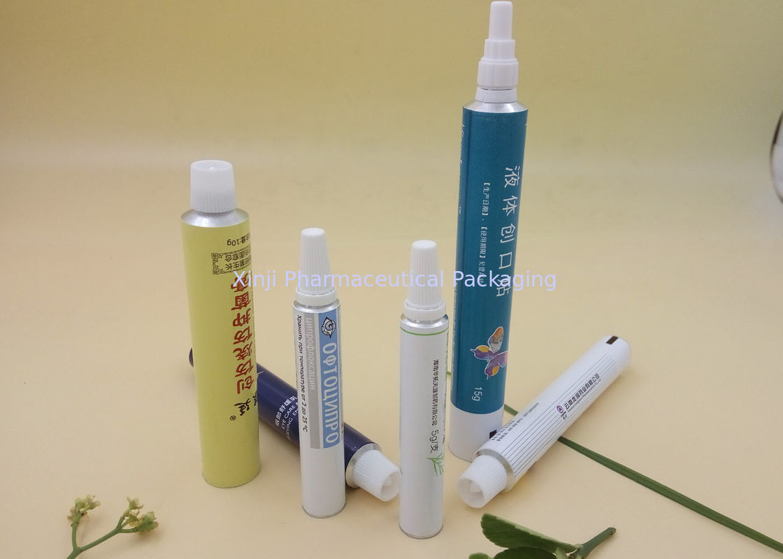 Coating Metal Cosmetic Containers ,  Food / Medicine Aluminum Squeeze Tubes