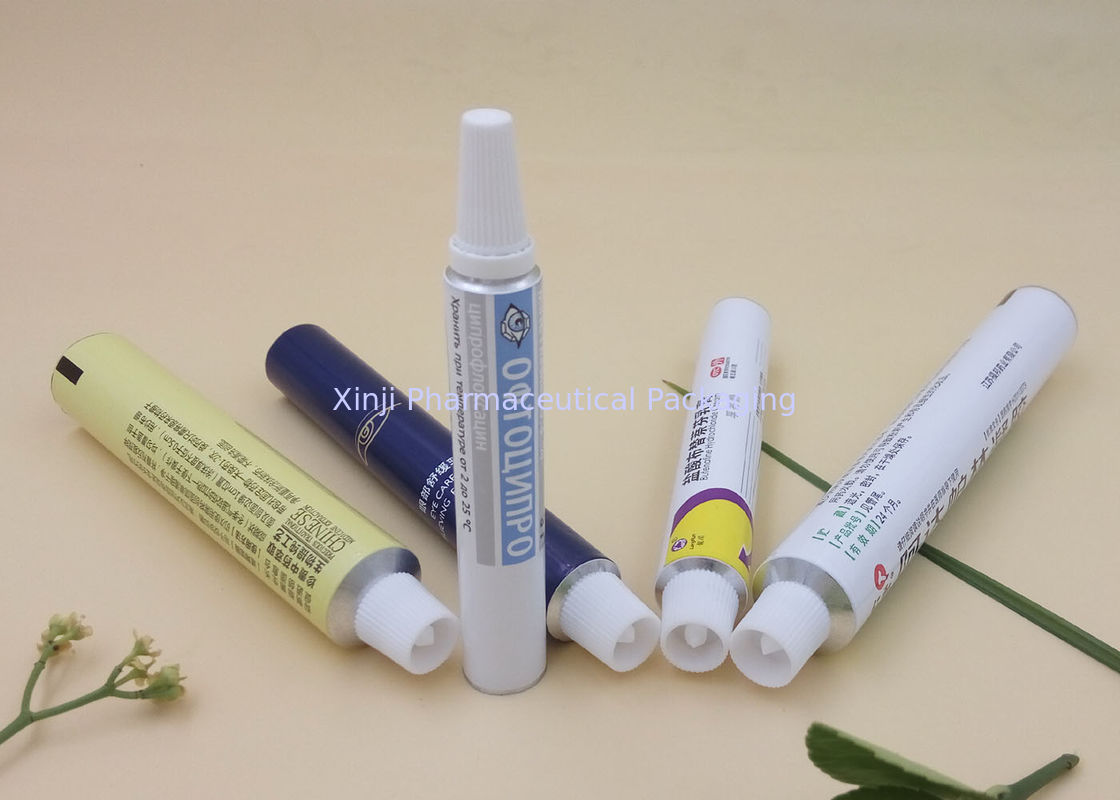 15g Aluminum Toothpaste Tube , Membrane Thread Tube Cosmetic Packaging