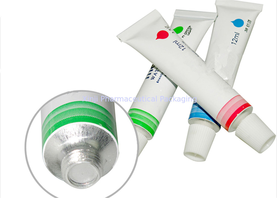 Printed Colorful Aluminum Paint Tubes Packaging For Pigment Customized Logo