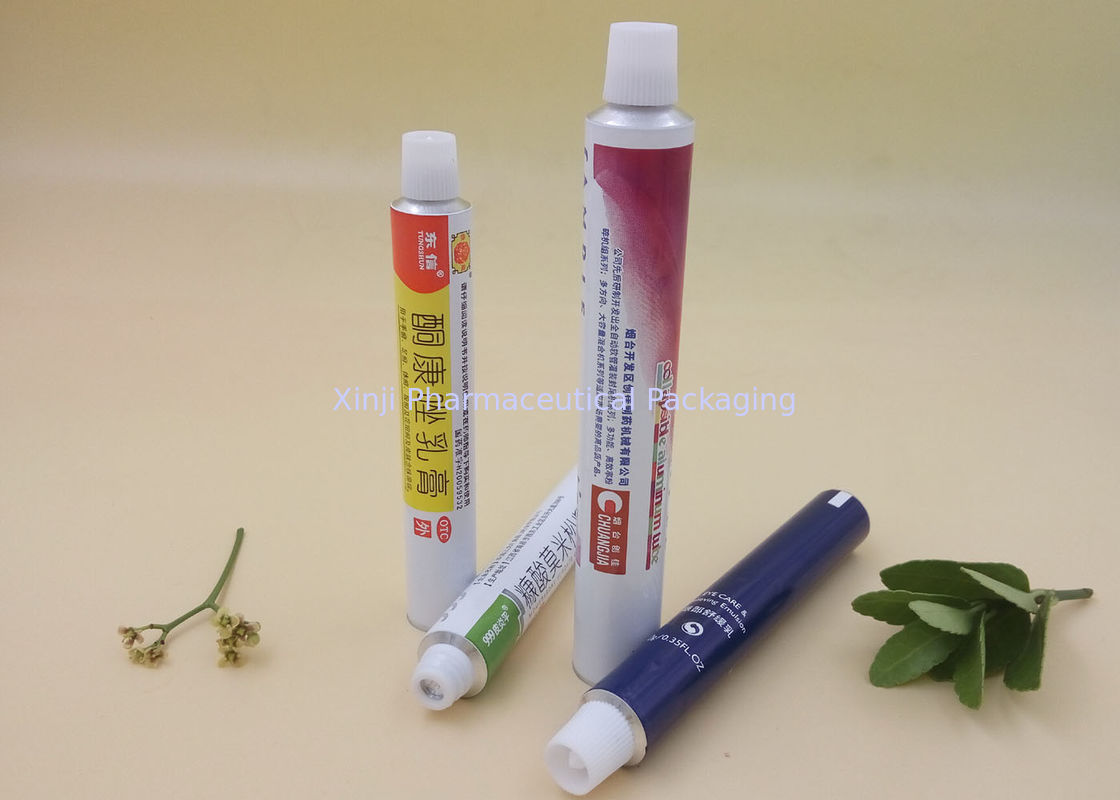 Colorful Coating 15 Gram Metal Squeeze Tubes Screw Cap Customized Logo