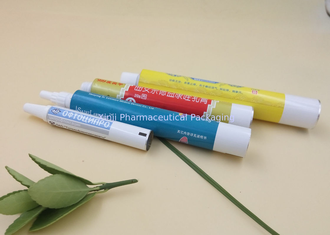 Six Colors Artwork Aluminum Squeeze Tube Packaging Customized Logo Length