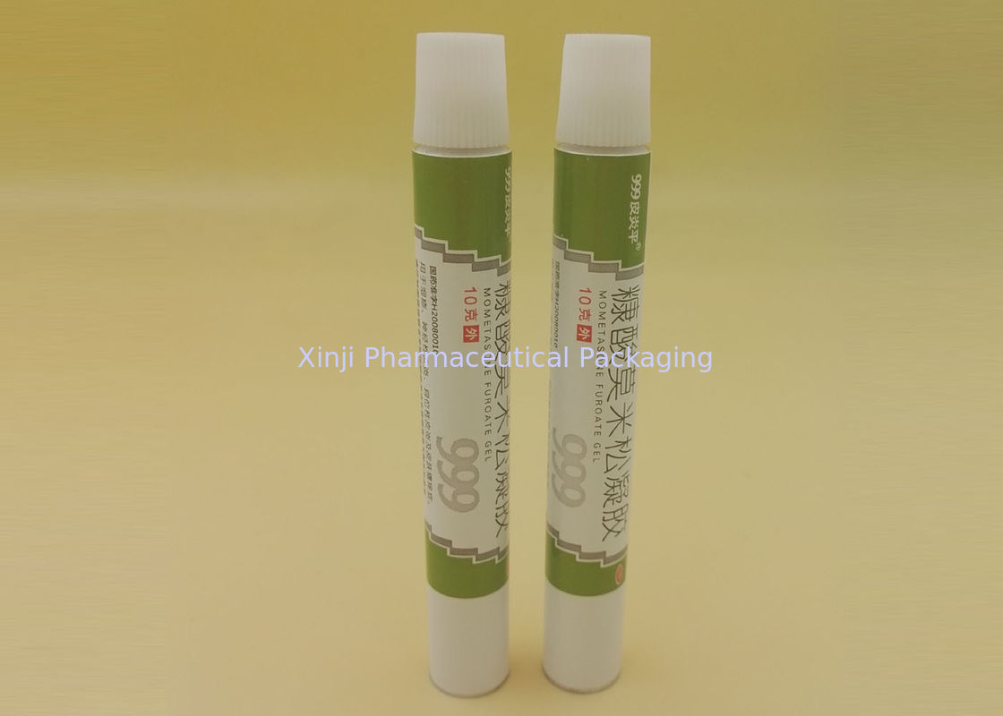 Dia 19mm Metal Tube Packaging , Aluminum Soft Squeeze Tubes For Voltine Gel