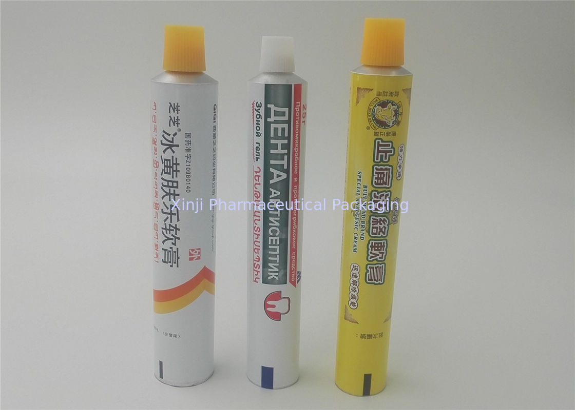 Aluminum Packaging Pharma Tube For Babyderm Ointment With 3ml - 200ml Capacity