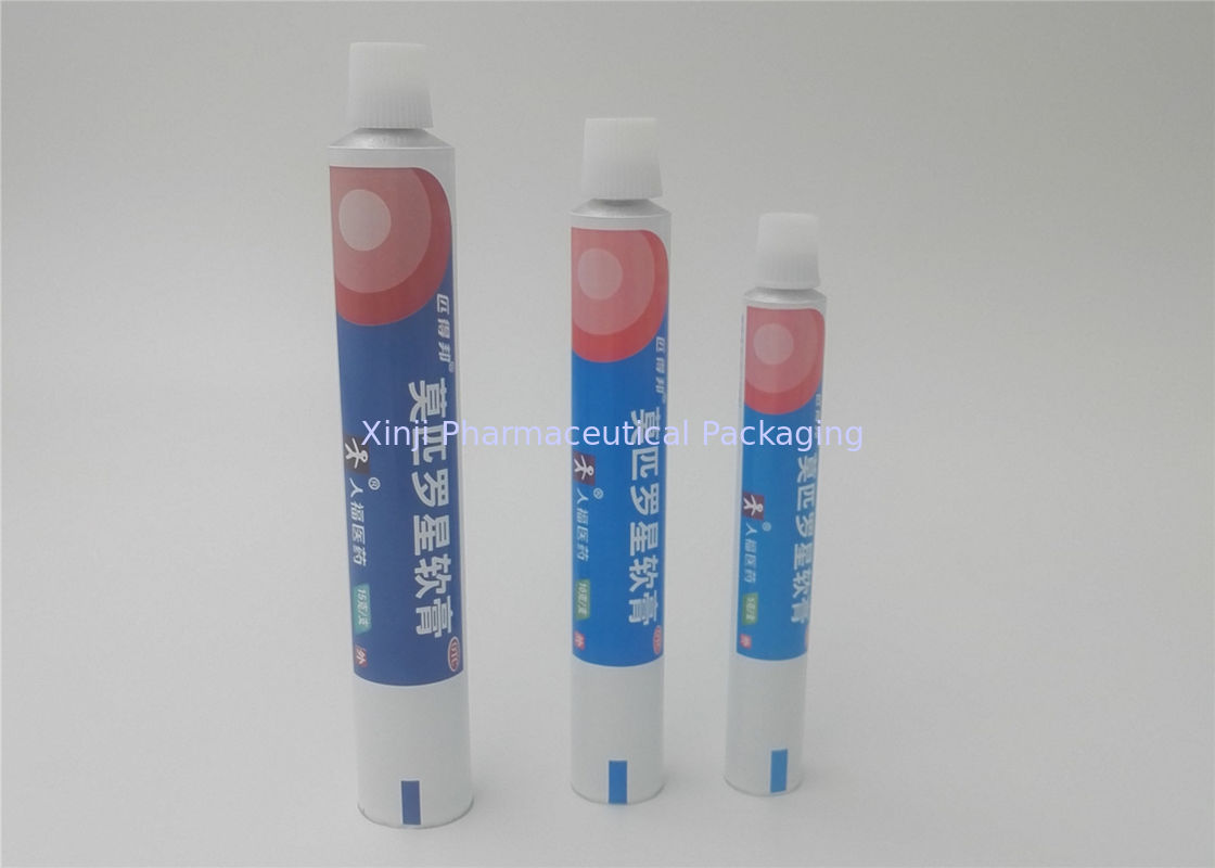 Round Empty Aluminum Soft Tubes For Dacta Gel ,  Recyclable Toothpaste Tube Packaging