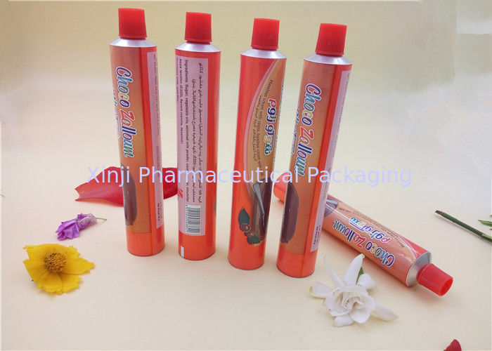 Cream Aluminum Packaging Tubes , Food Squeeze Tubes With Printing