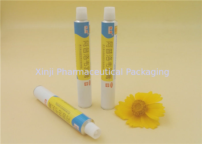 Squeeze Priting Aluminum Ointment Tubes , Pharmaceutical Packaging Tube