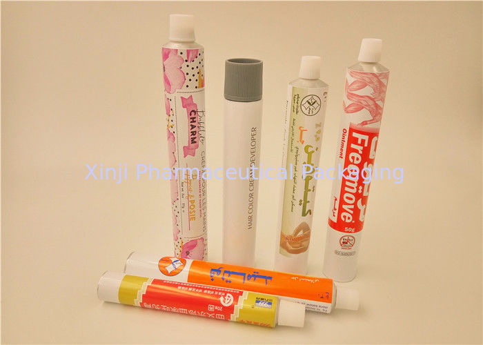 Diameter 13.5 - 40 mm Aluminum Collapsible Tubes Packaging With Printing