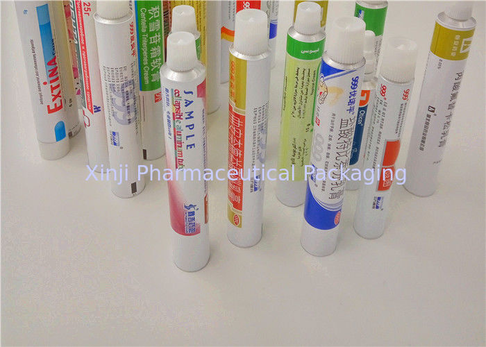 Squeeze Metal Aluminum Packaging Tubes For Gels / Creams / Ointments